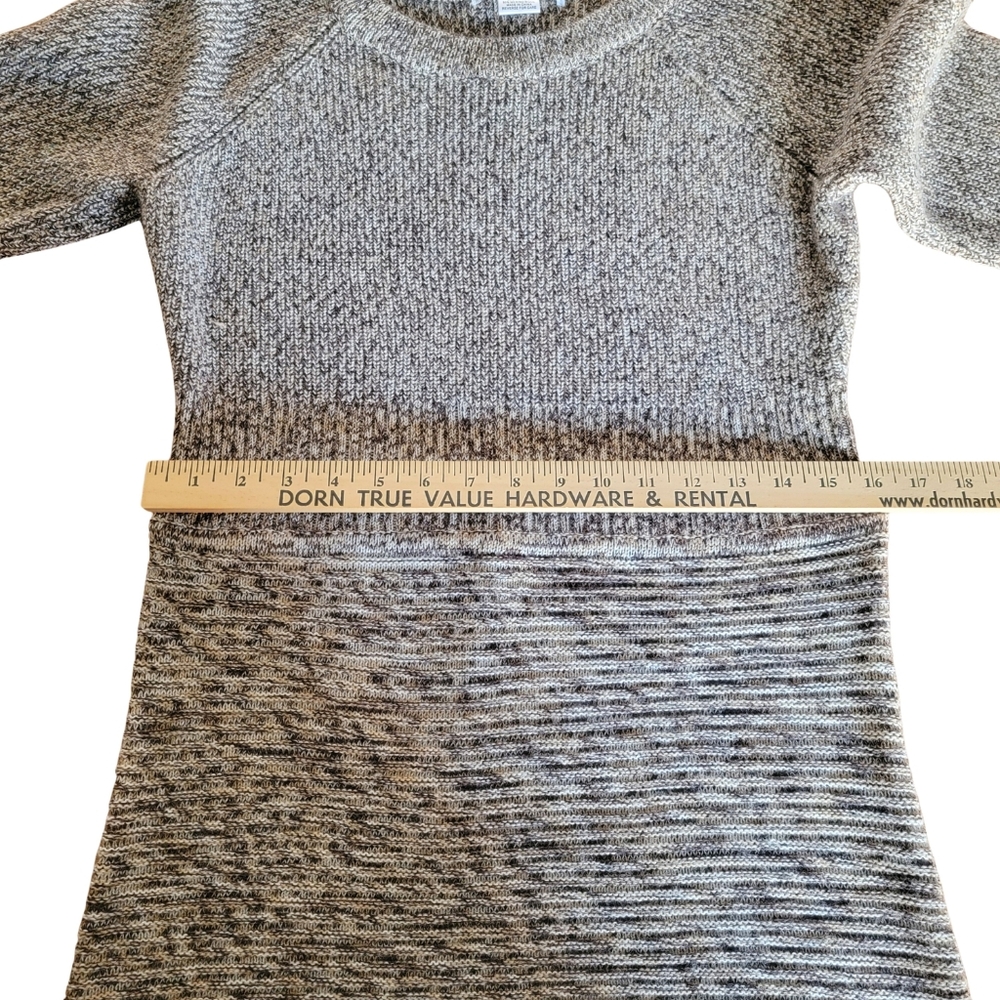 Maggy London Marled Knit Sweater Dress Cuffed Sleeves Merino Wool Blend NWOT - Picture 11 of 13